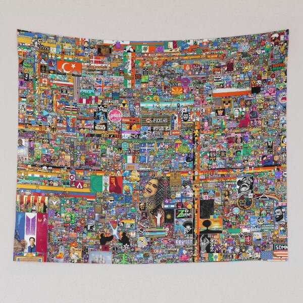 Artikelvorschau, Platz Reddit 2022 Full Final Day Pixel Art /r/place entworfen und verkauft von Adsefer.