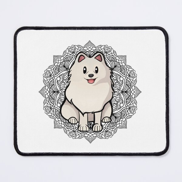 Item preview, White Pomeranian Mandala designed and sold by Ahenix.