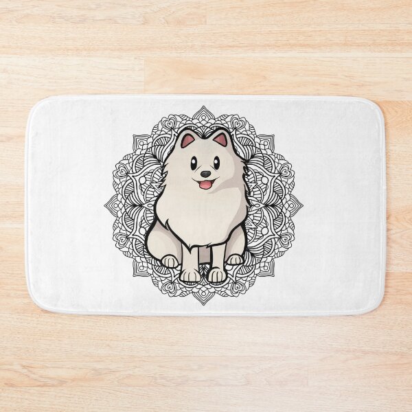 Item preview, White Pomeranian Mandala designed and sold by Ahenix.