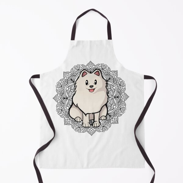 Item preview, White Pomeranian Mandala designed and sold by Ahenix.