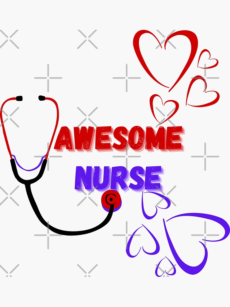 Nurses Week Colorful Nurse Words Sticker By Mits1983 Redbubble 1089