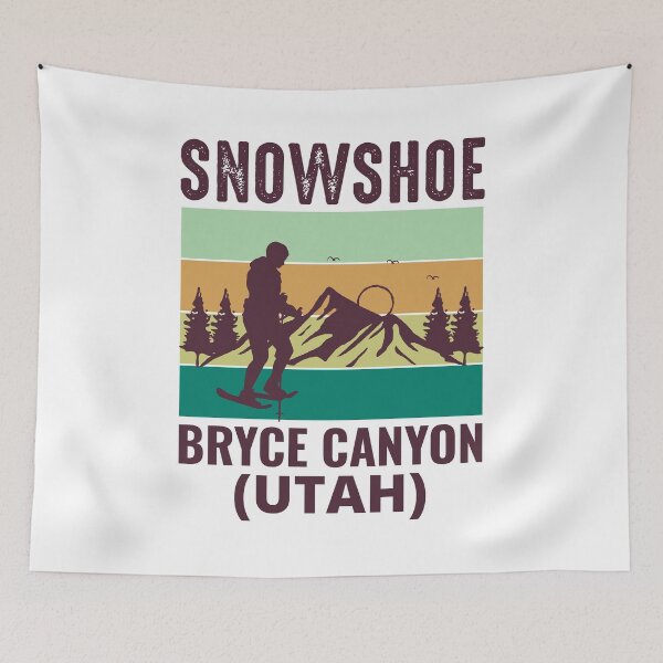 Item preview, Snowshoe Hiking Lover Winter Utah State Vintage designed and sold by TastefulTees.