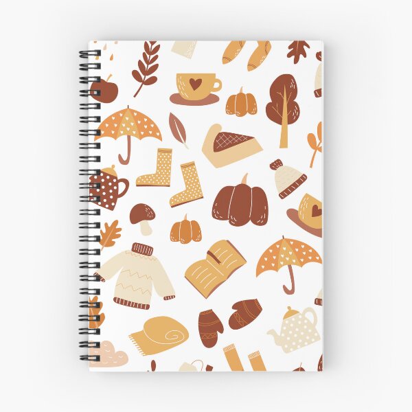 Item preview, Seamless pattern of autumn set of items, vector wallpaper doodle style fall mood  designed and sold by deepakrode7.