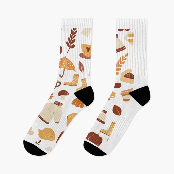 Item preview, Seamless pattern of autumn set of items, vector wallpaper doodle style fall mood  designed and sold by deepakrode7.