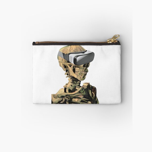 Item preview, Vincent Van Gogh Skull with Burning Cigarette and VR Headset (no cigarette) designed and sold by harborhouse55.