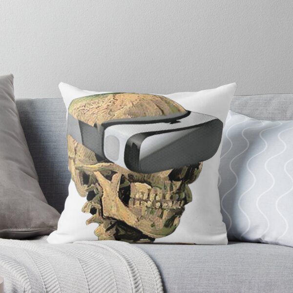 Item preview, Vincent Van Gogh Skull with Burning Cigarette and VR Headset (no cigarette) designed and sold by harborhouse55.