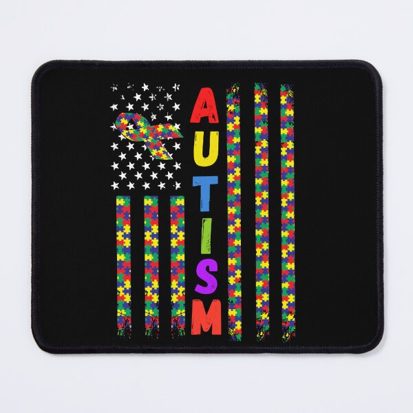 Item preview, Grunge Autism Flag, Support Autism Awareness designed and sold by WanderTravels.