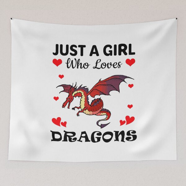 Item preview, Just a Girl Who Loves Dragons designed and sold by mmammammira.