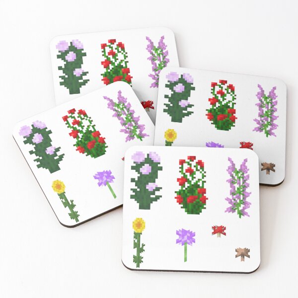 Item preview, Minecraft Flower Pack of 7 designed and sold by blue-chat.