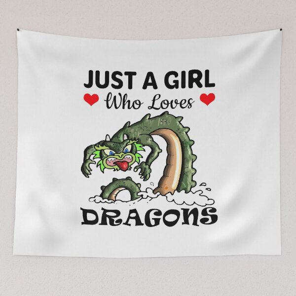Item preview, Just a Girl Who Loves Dragons designed and sold by mmammammira.