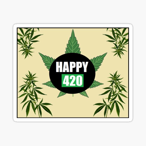 Happy 420 day vector illustration background. happy 420 celebrated