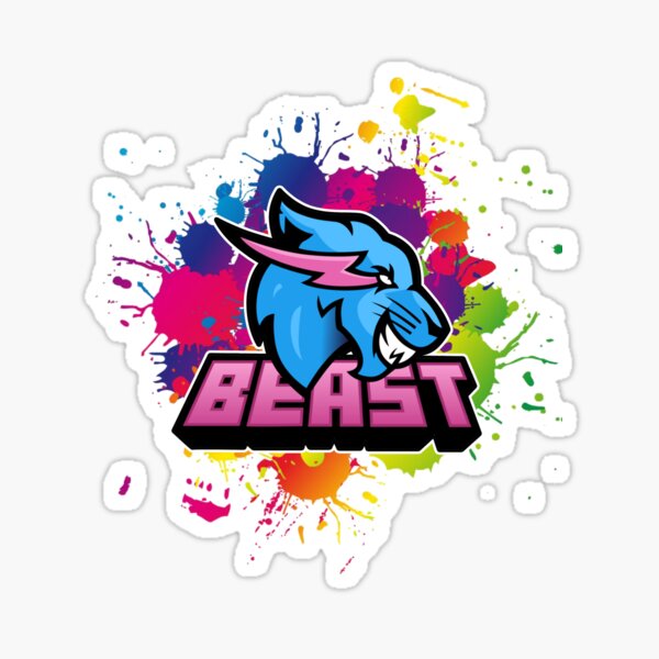 funny beast gaming mr game Sticker