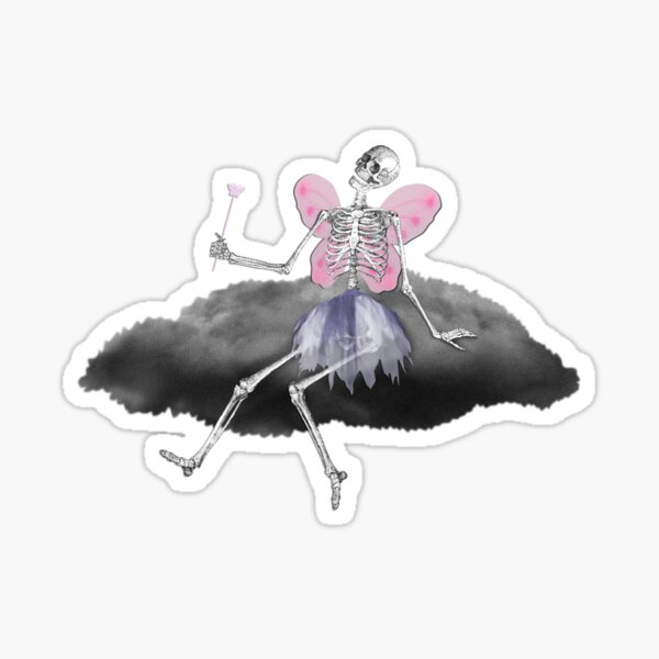 Cloudy Death Fairy Sticker