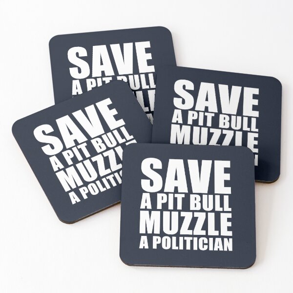 Item preview, Save A Pit Bull Muzzle A Politician designed and sold by abboo.