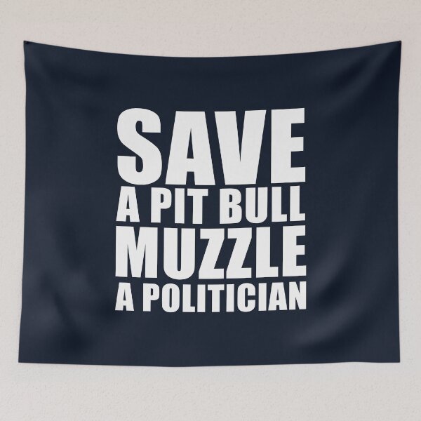 Item preview, Save A Pit Bull Muzzle A Politician designed and sold by abboo.