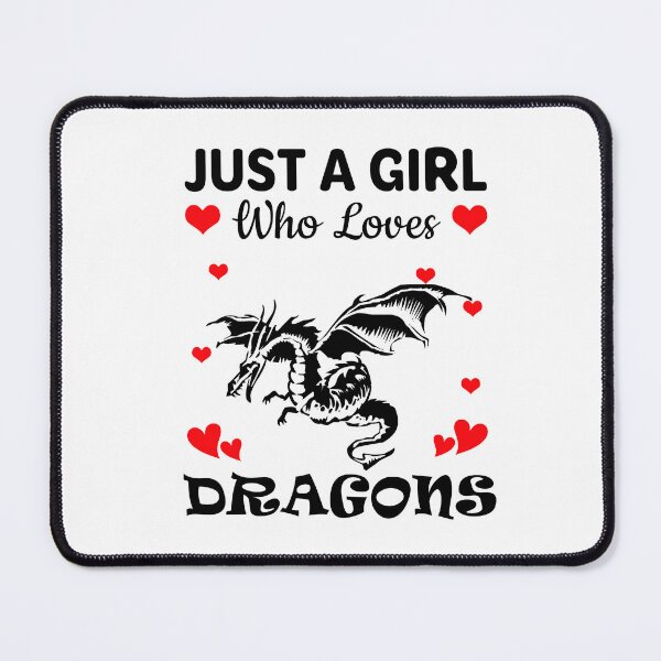 Item preview, Just a Girl Who Loves Dragons designed and sold by mmammammira.