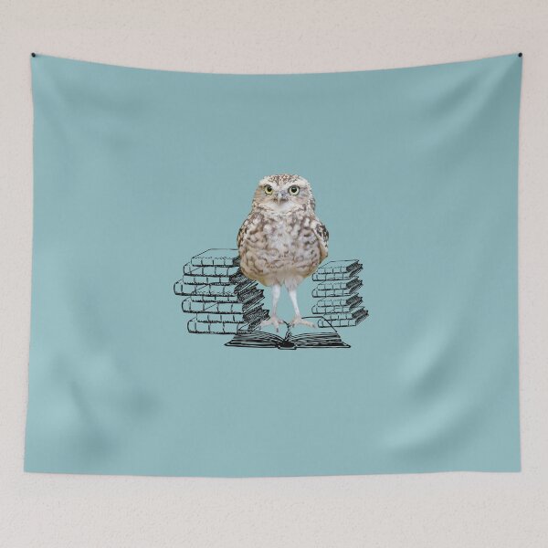Item preview, Owlways Reading, Retro Owl with Books is Gift for Book lover and Birthdays, Winterowl designed and sold by DiensDesign.