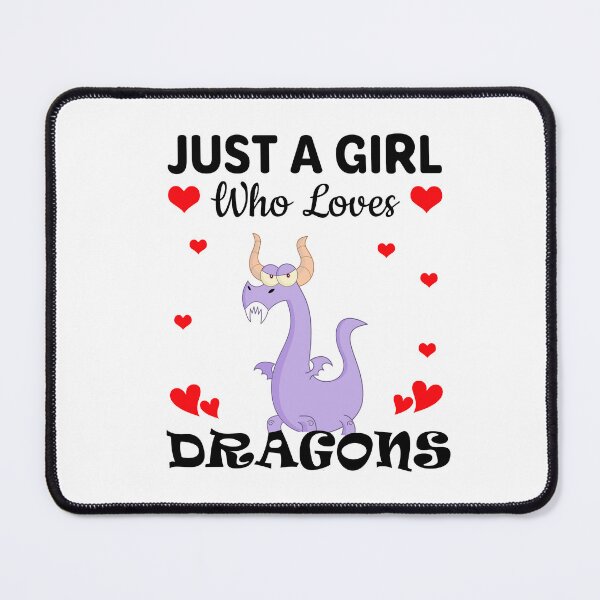 Item preview, Just a Girl Who Loves Dragons designed and sold by mmammammira.