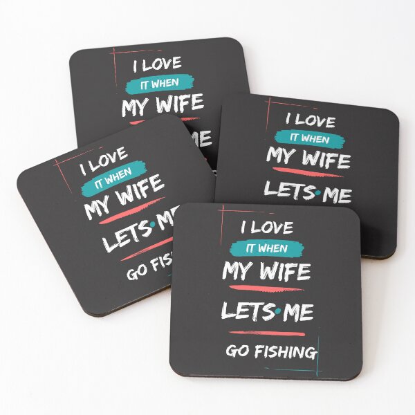 Item preview, Me encanta cuando mi esposa me deja ir a pescar designed and sold by DoraHappy.