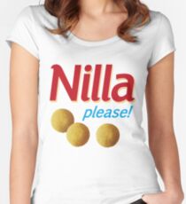 Nilla please! Women's Fitted Scoop T-Shirt