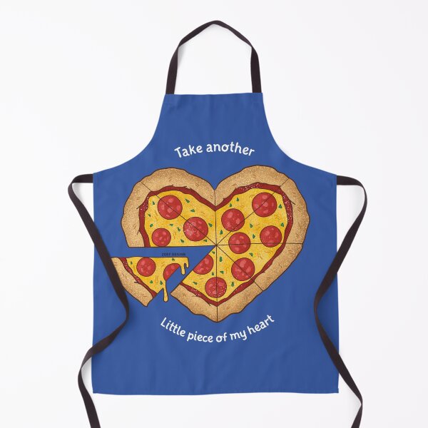 Item preview, Pizza heart - blue designed and sold by zoefdesign.