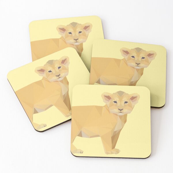 Item preview, Cute Lion Cub - Polygon Art designed and sold by TheEndlessStore.