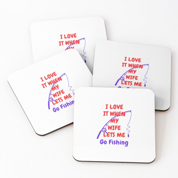 Item preview, Me encanta cuando mi esposa me deja ir a pescar designed and sold by DoraHappy.
