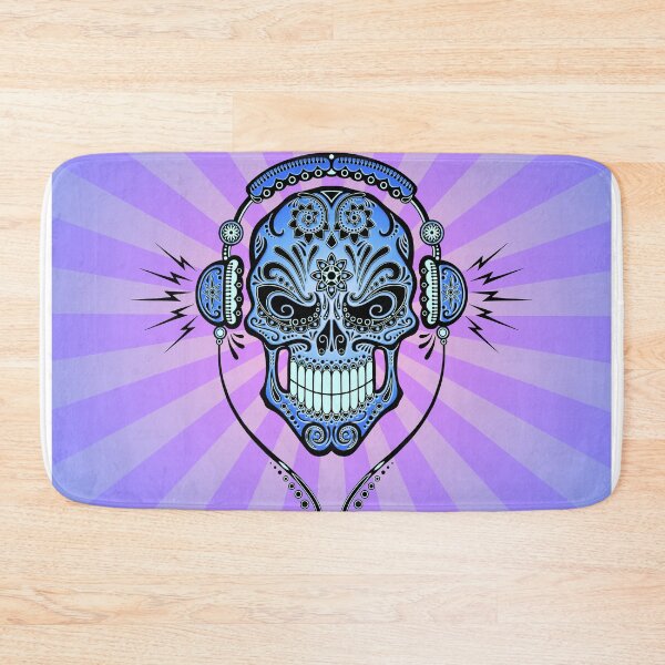Item preview, Blue DJ Sugar Skull designed and sold by JeffBartels.