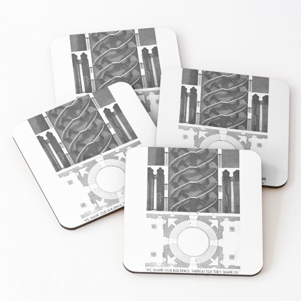 Item preview, Architecture Quote: "We Shape Our Buildings; Thereafter They Shape Us" designed and sold by amuseXpress.