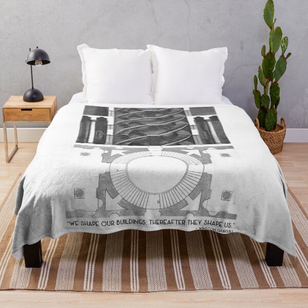 Item preview, Architecture Quote: "We Shape Our Buildings; Thereafter They Shape Us" designed and sold by amuseXpress.