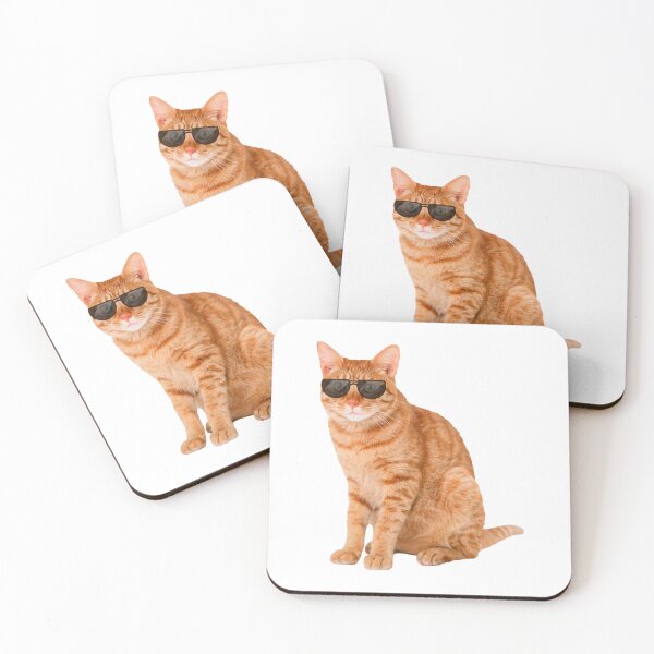 Item preview, Funny Orange Tabby Cat with Sunglasses designed and sold by mariejosee22.