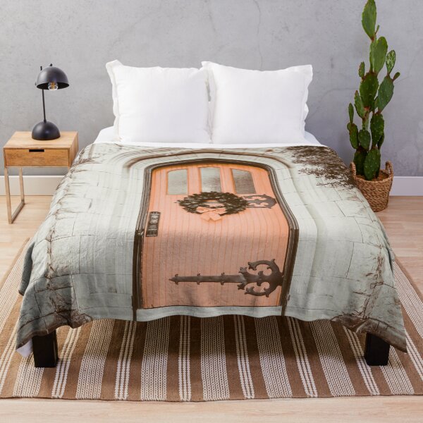 Item preview, vintage door in orange designed and sold by Interpret108.