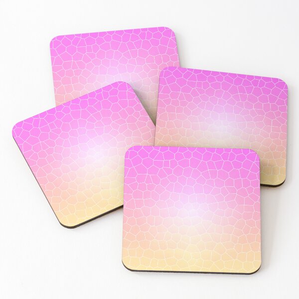 Item preview, light magenta and pale yellow mosaic designed and sold by uphome.