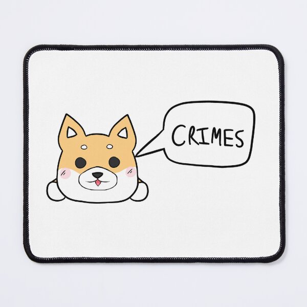 Item preview, crimes shibe cute kawaii sticker designed and sold by princeofqueer.