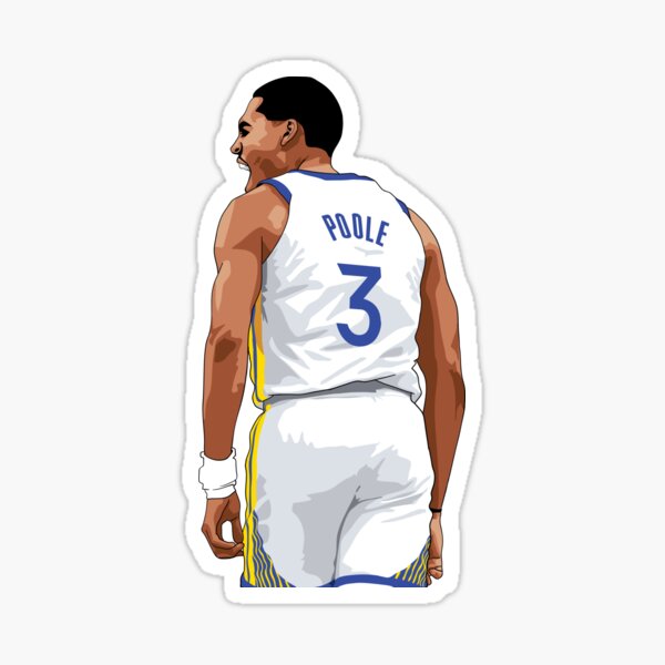 "Jordan Poole Scream Above Waist White Qiangy" Sticker for Sale by qiangdade Redbubble