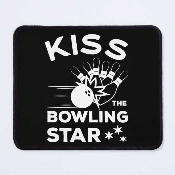Item preview, Kiss the Bowling Star - fun bowling pin design designed and sold by VitoTDesign.