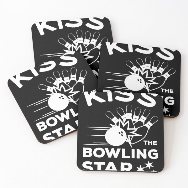 Item preview, Kiss the Bowling Star - fun bowling pin design designed and sold by VitoTDesign.