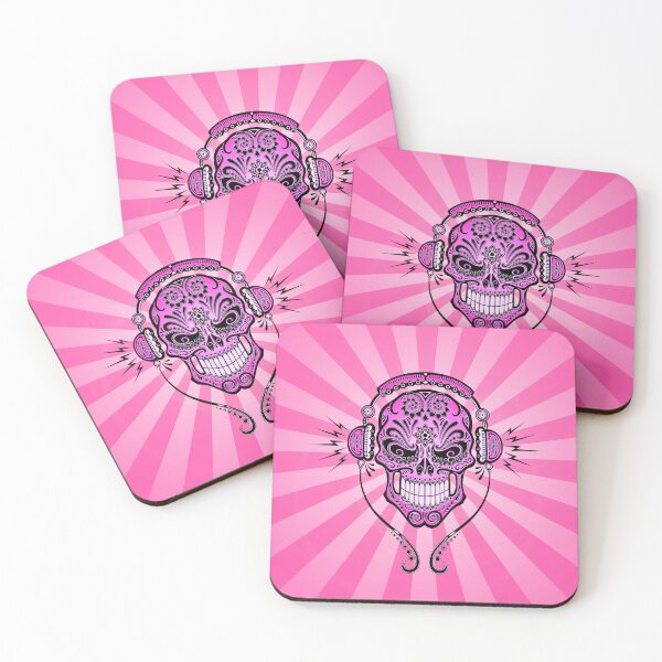 Item preview, Pink DJ Sugar Skull designed and sold by JeffBartels.