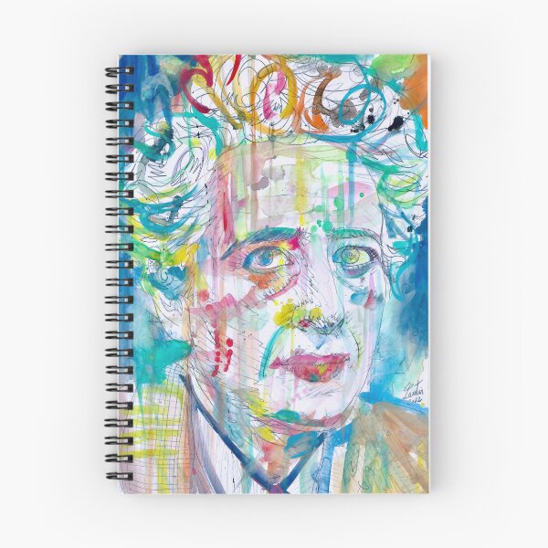 Item preview, HANNAH ARENDT watercolor portrait .2 designed and sold by lautir.