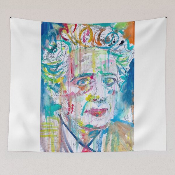 Item preview, HANNAH ARENDT watercolor portrait .2 designed and sold by lautir.
