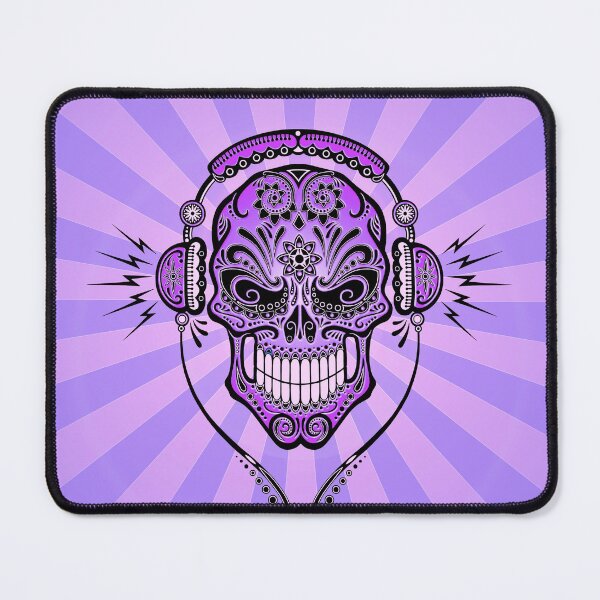 Item preview, Purple DJ Sugar Skull designed and sold by JeffBartels.