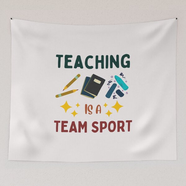 Item preview, Teaching Is A Team Sport Art Designs designed and sold by Manilyn0907.