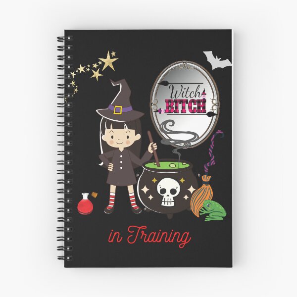Item preview, Witch Bitch in Training! - Young Witch Mixing a Potion designed and sold by GearGirlNJ.