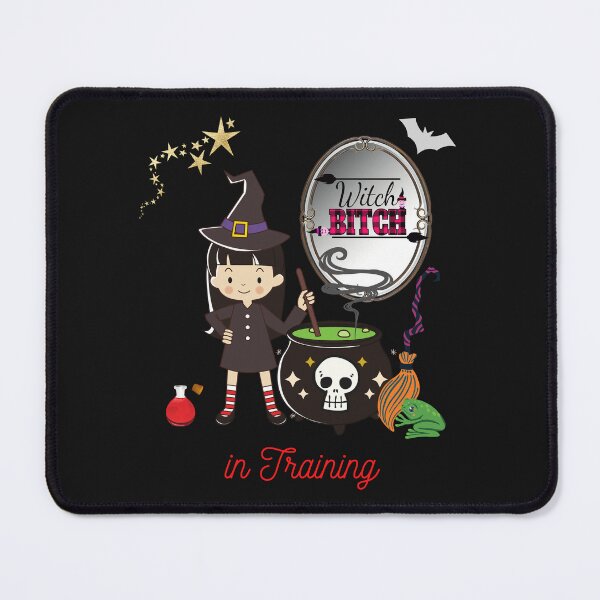 Item preview, Witch Bitch in Training! - Young Witch Mixing a Potion designed and sold by GearGirlNJ.