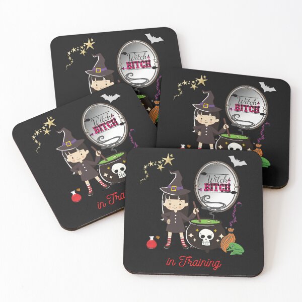 Item preview, Witch Bitch in Training! - Young Witch Mixing a Potion designed and sold by GearGirlNJ.
