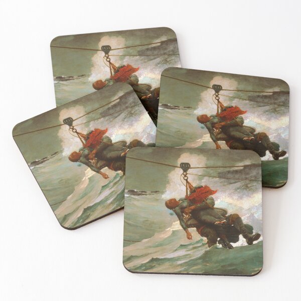 Item preview, The Life Line by Winslow Homer (1884) designed and sold by allhistory.