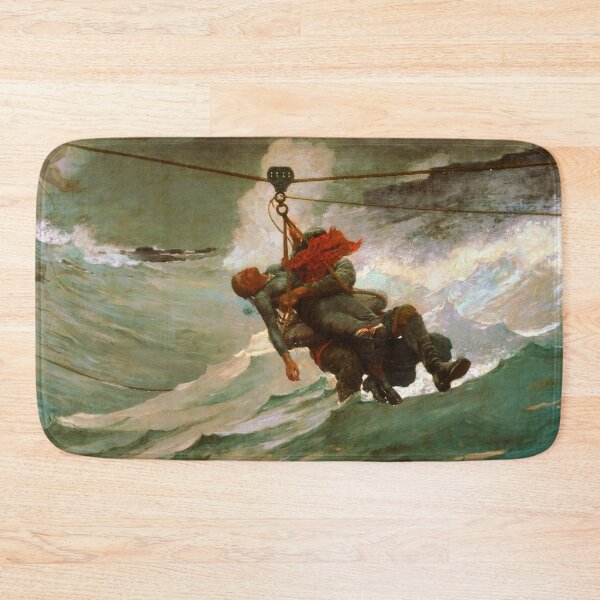 Item preview, The Life Line by Winslow Homer (1884) designed and sold by allhistory.