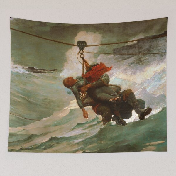 Item preview, The Life Line by Winslow Homer (1884) designed and sold by allhistory.