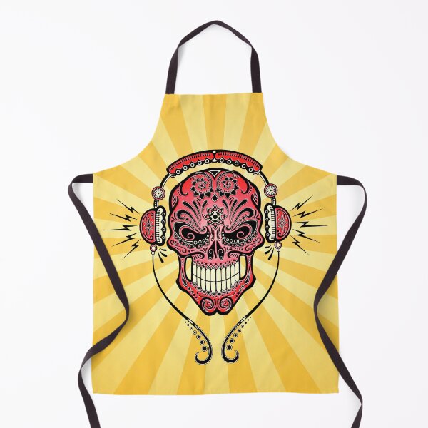 Item preview, Red and Yellow DJ Sugar Skull designed and sold by JeffBartels.