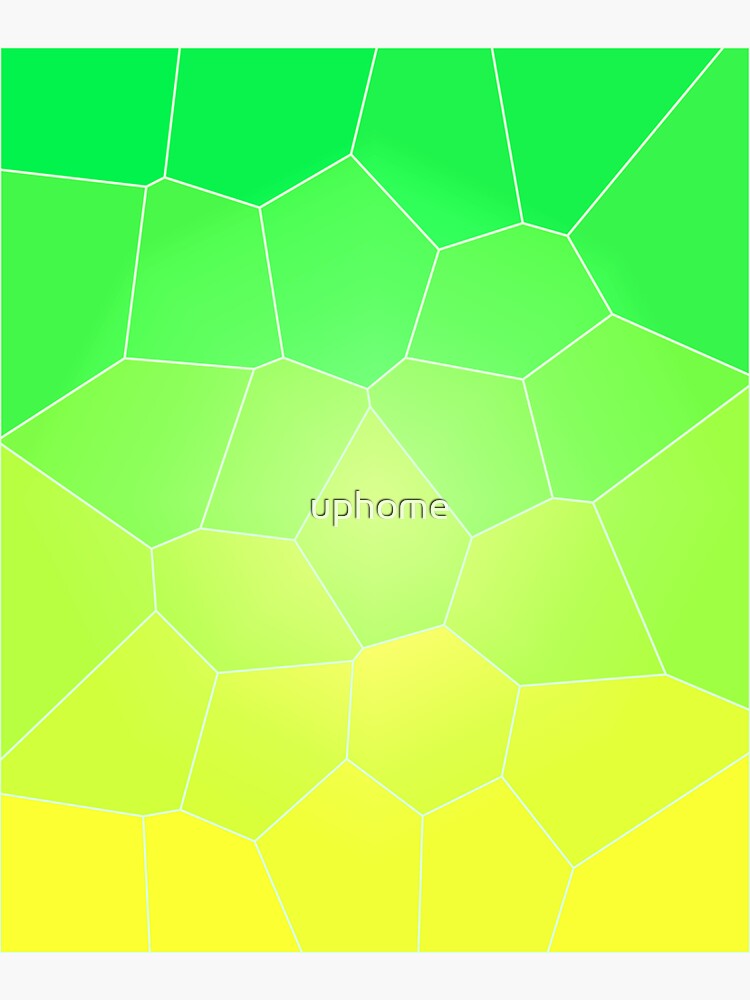 &ldquo;Yellow Green Mosaic V3 - Eye Catching color combinations&rdquo; Sticker by